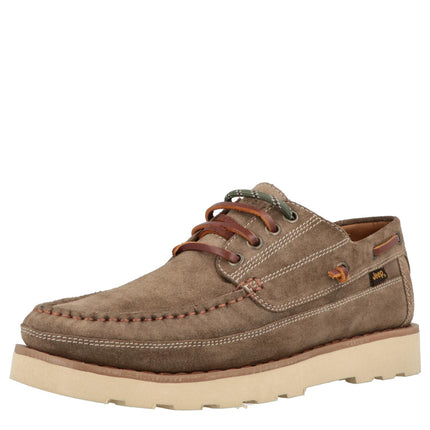 Barca Scarpa Uomo Camoscio Taupe HOPI SUEDE TAUPE 029 Jeep Footwear 