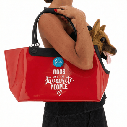 Gabs Borsa Trasportino per Cane in PVC Rosso - MARIO SPATARELLA