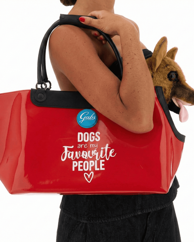 Gabs Borsa Trasportino per Cane in PVC Rosso - MARIO SPATARELLA