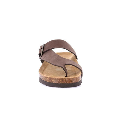 Grunland Sandali Intradito Donna Plantare Sughero in Nabuk Moro CB0327 HOLA BROWN Grunland 