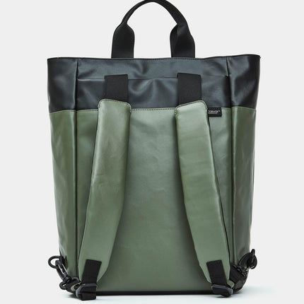 Zaino con Manici Porta Computer Verde OST12 ECO COATED PINE GREEN Mandarina Duck 
