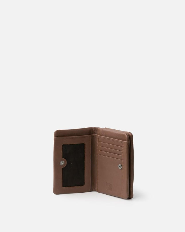 Biba Portafogli Donna con Portamonete in Pelle Taupe Light Brown - MARIO SPATARELLA