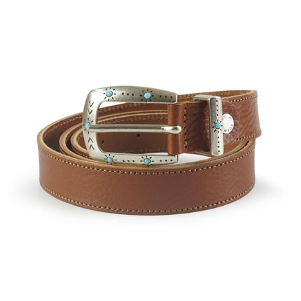 Cintura Donna in Pelle Cuoio 0259/25 SELLA Spatarella 
