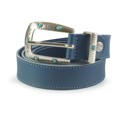 Spatarella Cintura Donna in Pelle Celeste - MARIO SPATARELLA