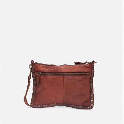 Biba Pochette con Borchie e Tracolla in Pelle Cuoio - MARIO SPATARELLA