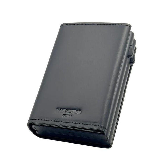 Moero Pro Dual Black Zip Portafoglio Slim - MARIO SPATARELLA