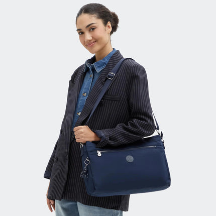 Borsa Lavoro Kipling Lapdop 13 Pollici con Tracolla in Tessuto Infinite Blu ELYSIA WORK S INFINITE BLUE Kipling 