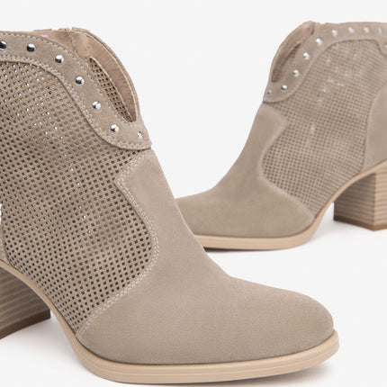 Nero Giardini Stivaletti Donna con Tacco in Camoscio Creta E512710D CRETA 451 Nero Giardini 