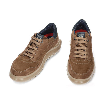 Sneakers Squalo Uomo in Nabuk Tartufo 55302 SQUALO2 TRUFA Callaghan 