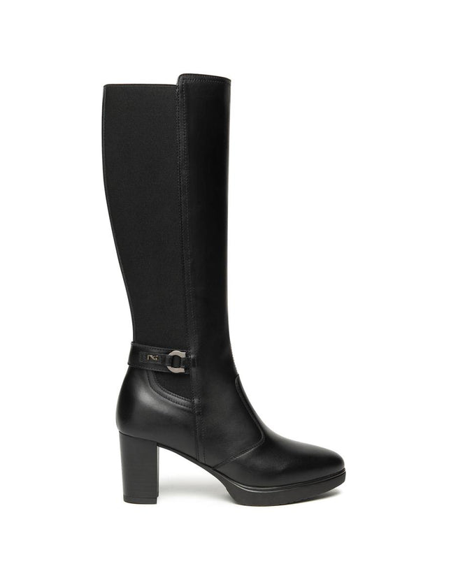 Nero Giardini Stivali Donna con Elastico al Polpaccio in Pelle Nero I514600D NERO 100 Nero Giardini 