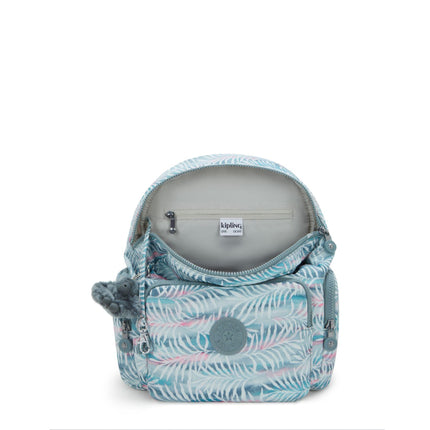 Kipling Zainetto Donna Stampato CITY ZIP S B PRT PALMTREE LEAVES Kipling 