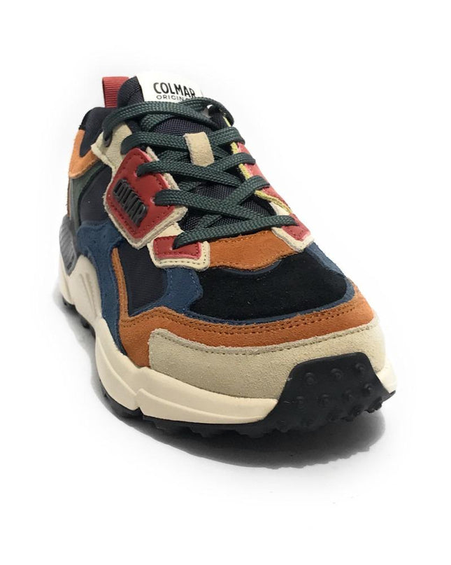 Sneakers Colmar Uomo in Pelle Denim Multicolor GARNER FUSION 064 DENIM Colmar 