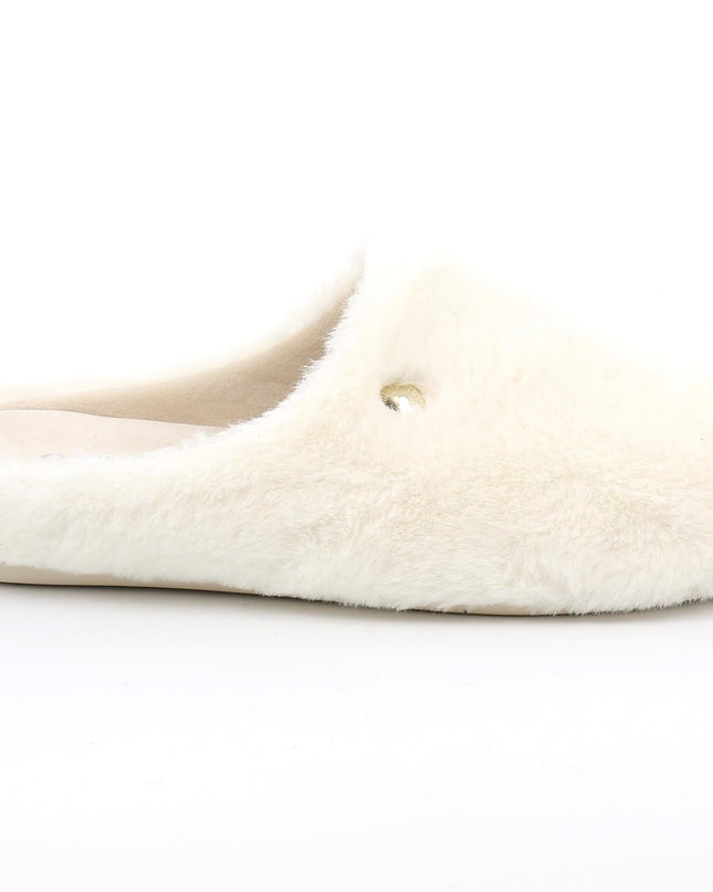 Pantofole Donna Pelouche Panna - MARIO SPATARELLA