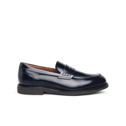Nero Giardini Mocassino College Uomo in Pelle Spazzolata Blu E500600U BLU 200 Nero Giardini 