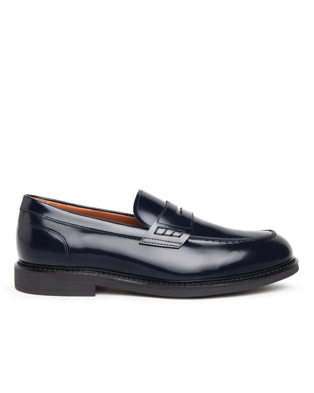 Nero Giardini Mocassino College Uomo in Pelle Spazzolata Blu E500600U BLU 200 Nero Giardini 