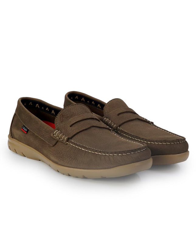 Callaghan Mocassini Uomo in Pelle Nabuk Taupe Arena 18004 TENGER ARENA Callaghan 