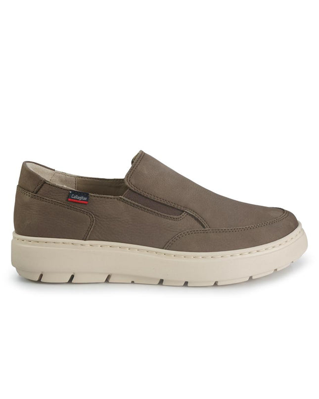 Callaghan Mocassini Slipon Uomo in Nabuk Taupe 60604 ADAPTABLE TAUPE Callaghan 