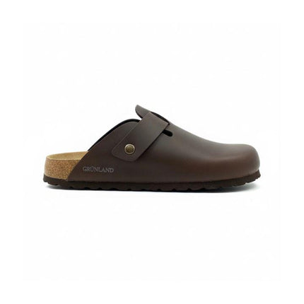 Grunland Sandali Plantare Morbido Sughero Bio Uomo in Pelle Marrone CB0731 BOBO MARRONE Grunland 