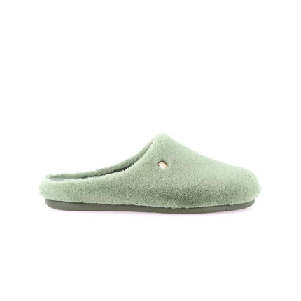 Grunland Pantfola Ciabatta Donna in Peluche Verde - MARIO SPATARELLA