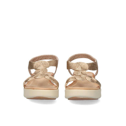 Exe Sandli Confort Donna con Zeppa Laminato Rosa Gold ZFB1951-H12 LAMINATO Exe 