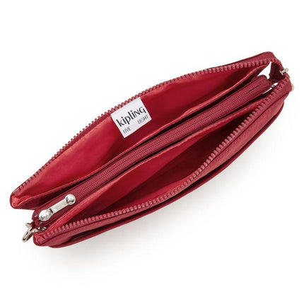 Borsa Pochette Rosso Tracolla RIRI L RED RED WINE Kipling 