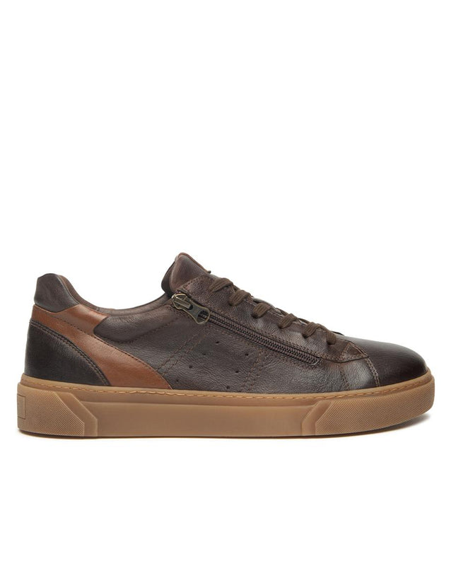 Nero Giardini Sneakers Uomo in Pelle Testa di Moro I500930U MORO 300 Nero Giardini 