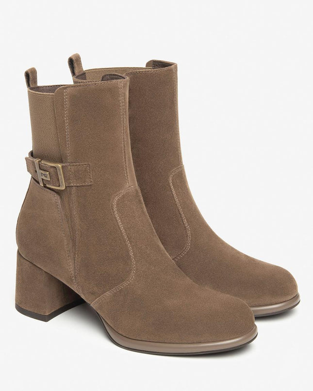 Nero Giardini Stivaletti Donna con Tacco in Camoscio Spago - MARIO SPATARELLA