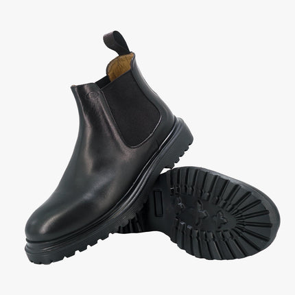 Stivaletti Chelsea Uomo in Pelle Nero - MARIO SPATARELLA