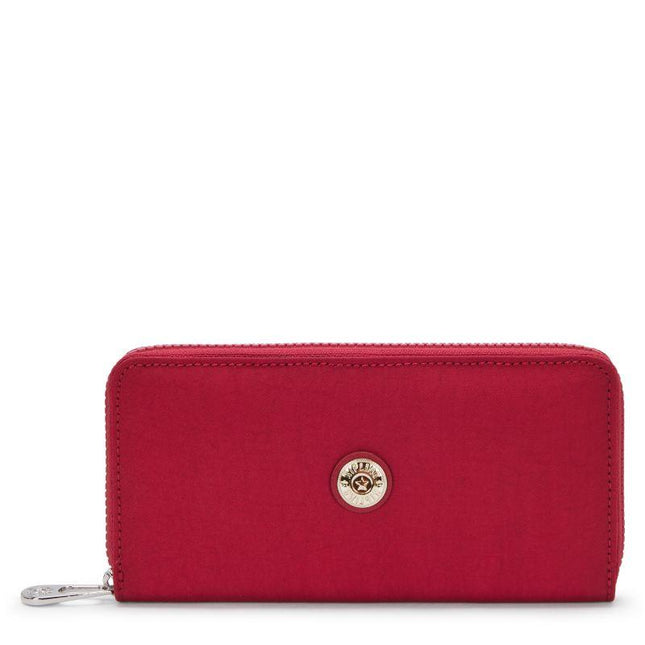 Portafogli Donna Lungo Rosso MONEY WORLD RED RED WINE Kipling 