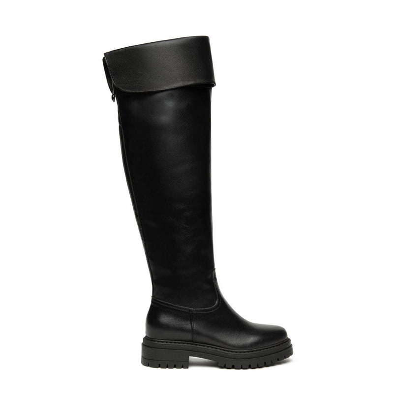 Nero Giardini Stivali Donna Gamba Alta Elasticizzata al Polpaccio Nero I514840D NERO 100 Nero Giardini 