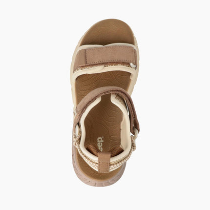 Jeep Sandali Trekking Outdoor Donna in Tessuto Leopardo Multi - MARIO SPATARELLA
