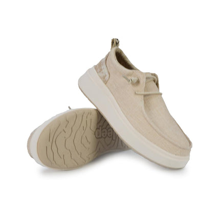 Jeep Wallabee Slipon Donna in Tessuto Beige NATURE WALLABEE BEIGE Jeep Footwear 