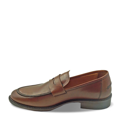 Mocassini College Uomo in Pelle Cuoio 723 CUOIO Rogal's 