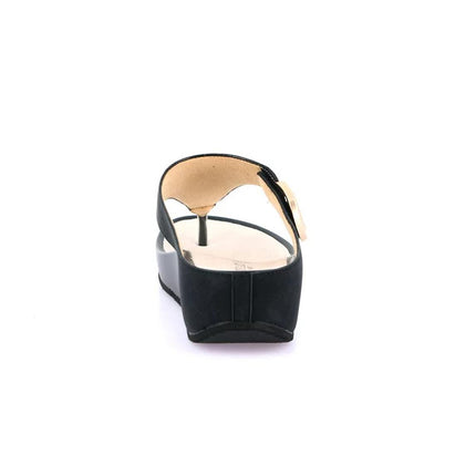 Grunland Infradito Donna con Velcro Nero CI2578 DIRA BLACK Grunland 