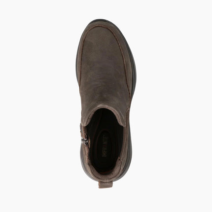 Impronte Stivaletti Chelsea Uomo in Nabuk Marrone SAN POLO CHELSEA DARK BROWN Impronte 
