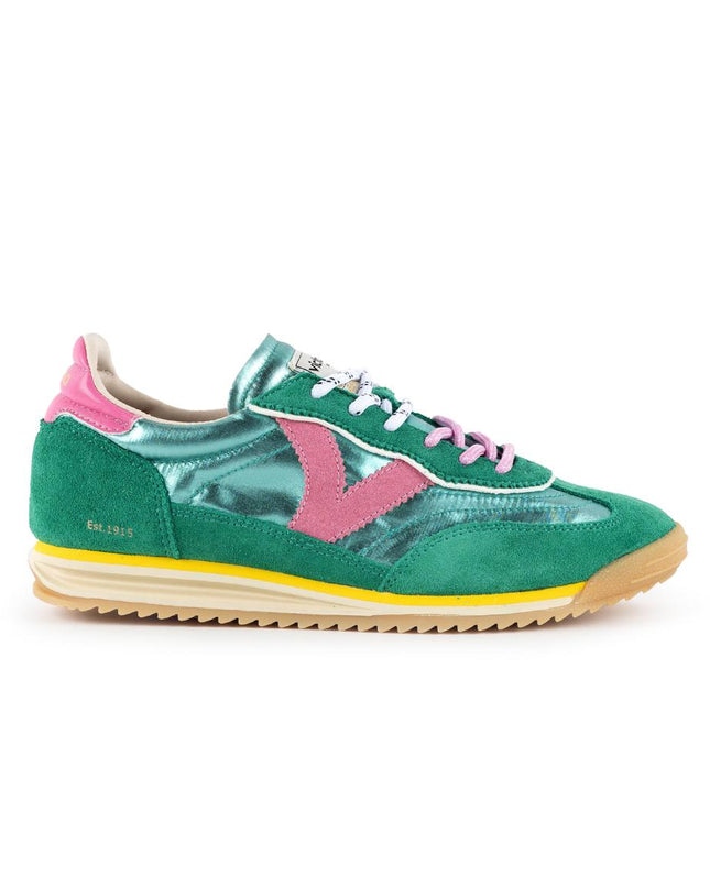 Victoria Sneakers Bassa Donna Urban City Running Metallizzato 1158111 SATURNO NYLON JADE Victoria 
