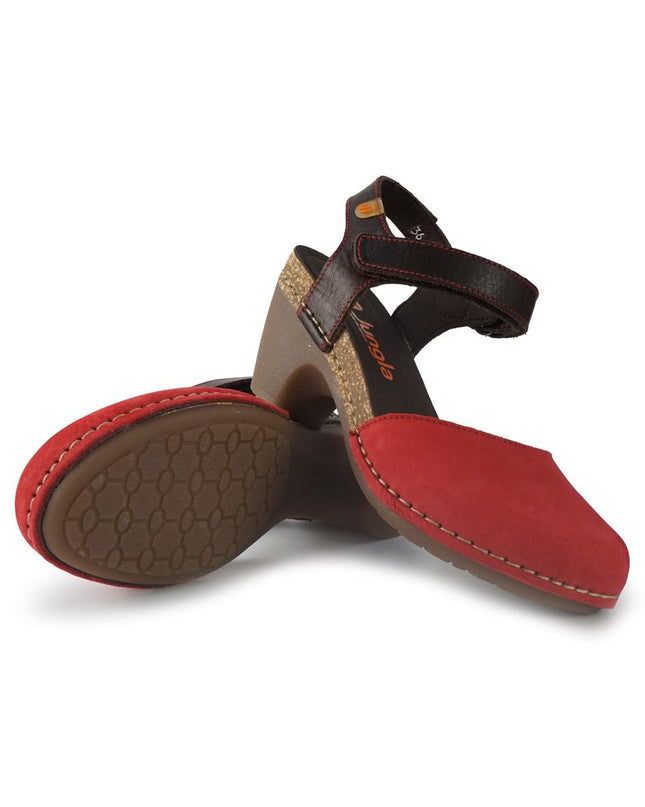 Jungla Pump Donna in Pelle Nabuk Rosso 7463 FERRARI Jungla 