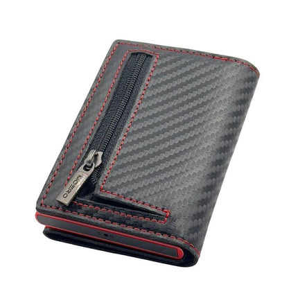 Moero Pro Carbon Racing Red Zip Portafoglio Slim - MARIO SPATARELLA