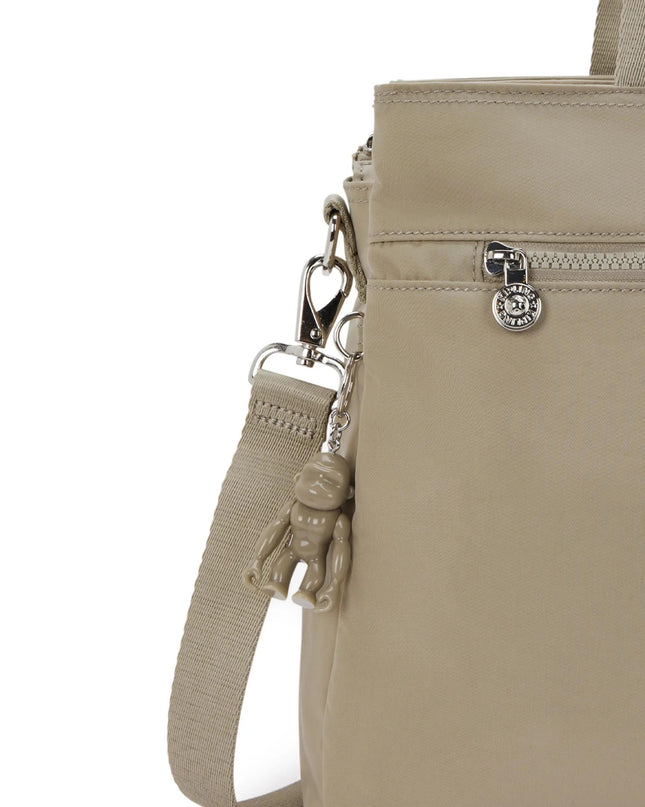Borsa Lavoro Kipling Lapdop 15 Pollici con Tracolla in Tessuto Beige ELYSIA WORK BOHO TAN Kipling 