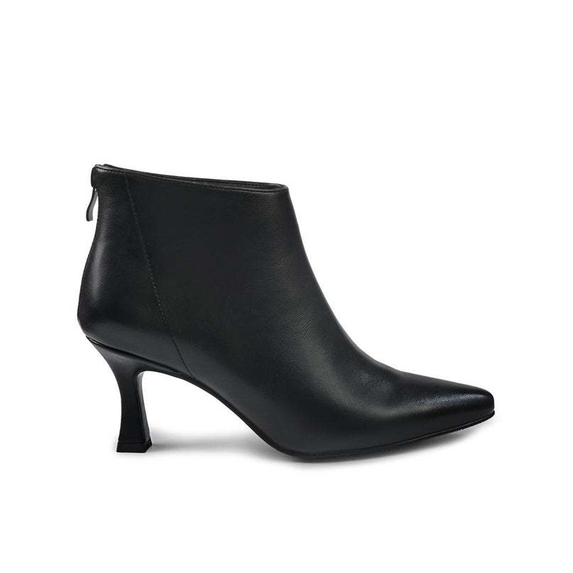 Exe Stivaletti Donna con Zip al Tallone in Ecopelle Nero - MARIO SPATARELLA