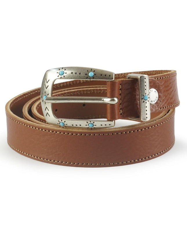 Cintura Donna in Pelle Cuoio 0259/25 SELLA Spatarella 