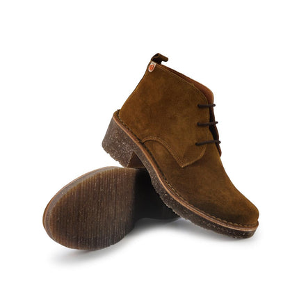 Jungla Polacchine Donna con Tacco in Camoscio Mogano 8433 MOGANO Jungla 