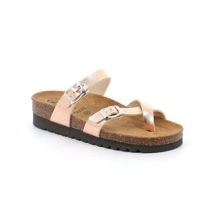 Grunland Sandalo Plantare Infradito Sughero Bio Donna Laminato Rame CB2438 HOLA RAME Grunland 