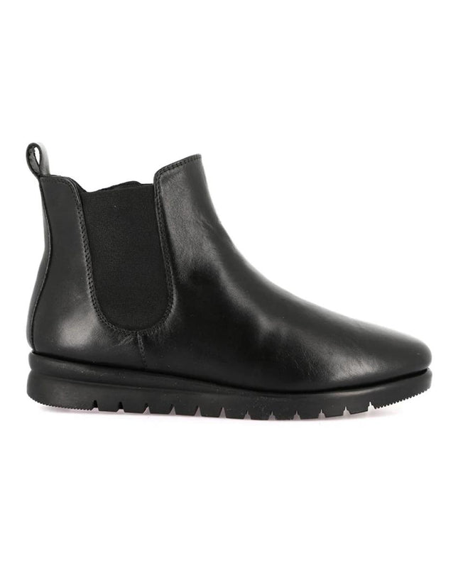 Grunland Stivaletti Donna in Morbida Pelle Nera Elastico e Zip PO0806 MILT BLACK Grunland 