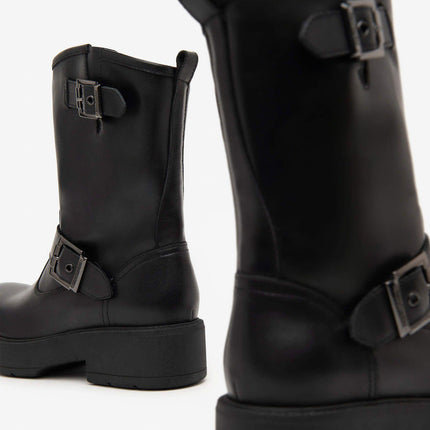 Nero Giardini Stivaletti Biker Donna  Pelle Nero I411980D NERO 100 Nero Giardini 