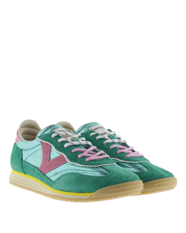 Victoria Sneakers Bassa Donna Urban City Running Metallizzato 1158111 SATURNO NYLON JADE Victoria 