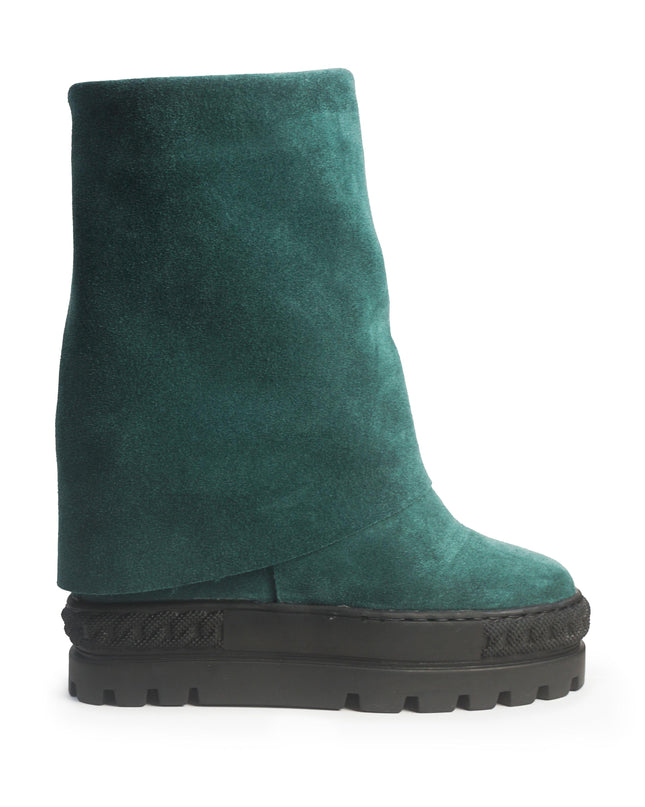 Stivali Zeppa Camoscio Verde 622 NINA GREEN SUEDE Tsakiris Mallas 