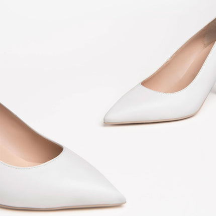 Nero Giardini Decollete Sposa in Pelle Bianco - MARIO SPATARELLA