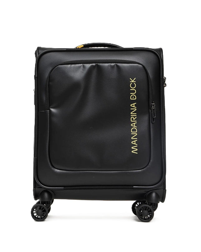 Mandarina Duck Trolley da Cabina Bagaglio a Mano 4 Ruote Nero OSV01 ECO COATED BLACK Mandarina Duck 