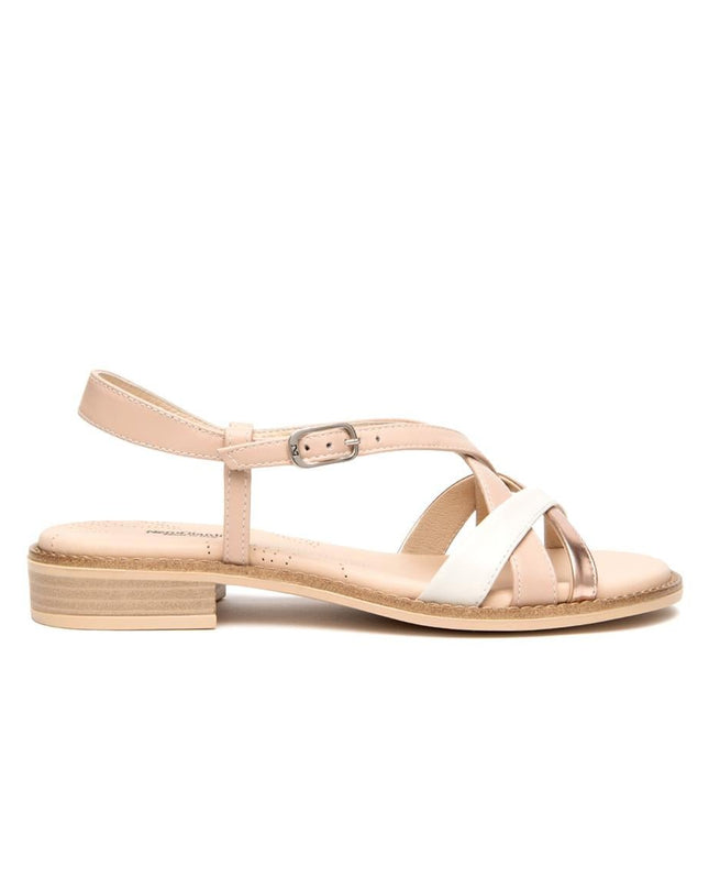 Nero Giardini Sandalo Donna Basso in Pelle Osso Multi E615890D OSSO 713 Nero Giardini 